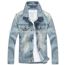 Custom made any color and design jeans jacket unisex for buy wholesale from Pakistan